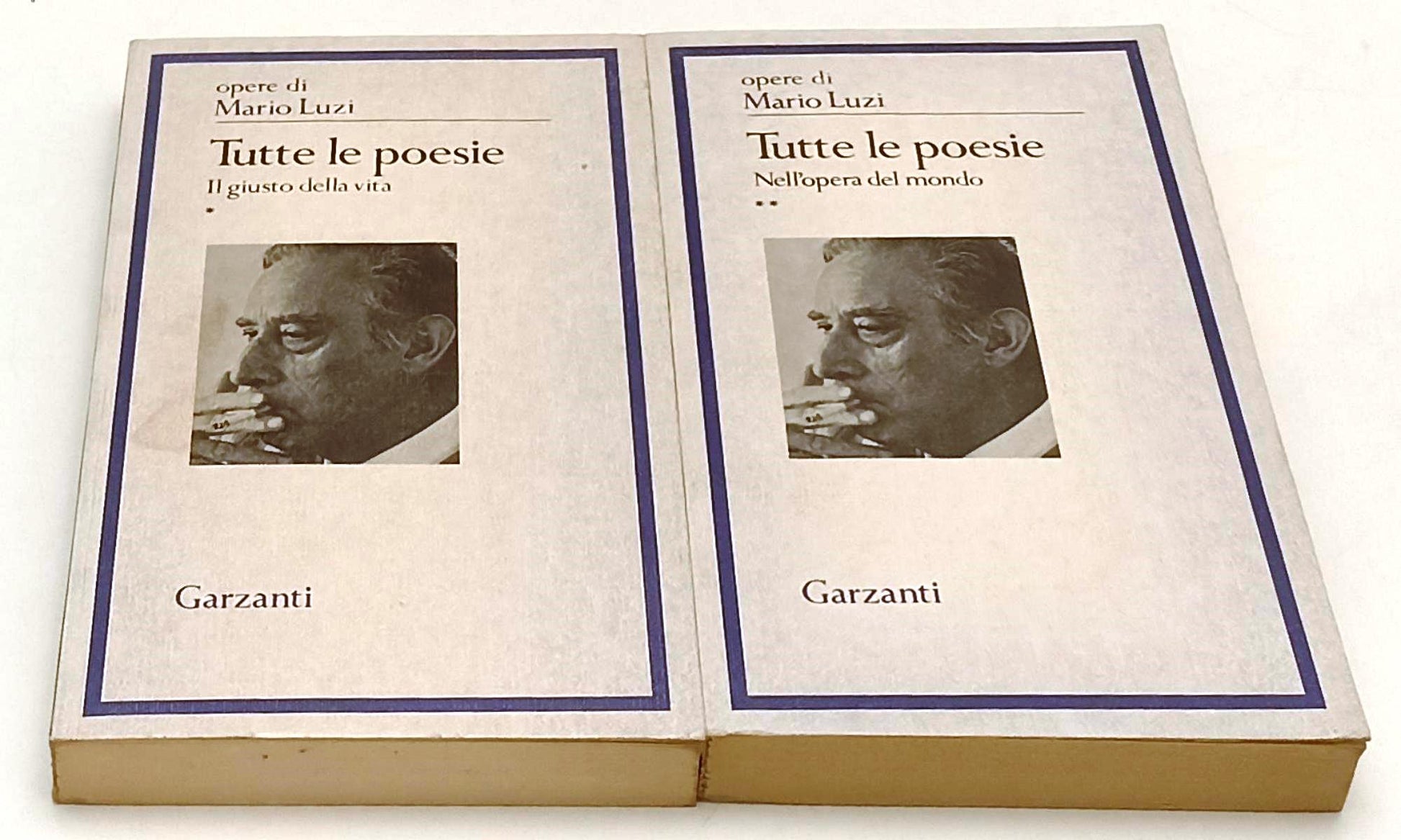 LN- TUTTE LE POESIE 2 VOLUMI - MARIO LUZI - GARZANTI -- 1a ED. - 1979- B- YFS671