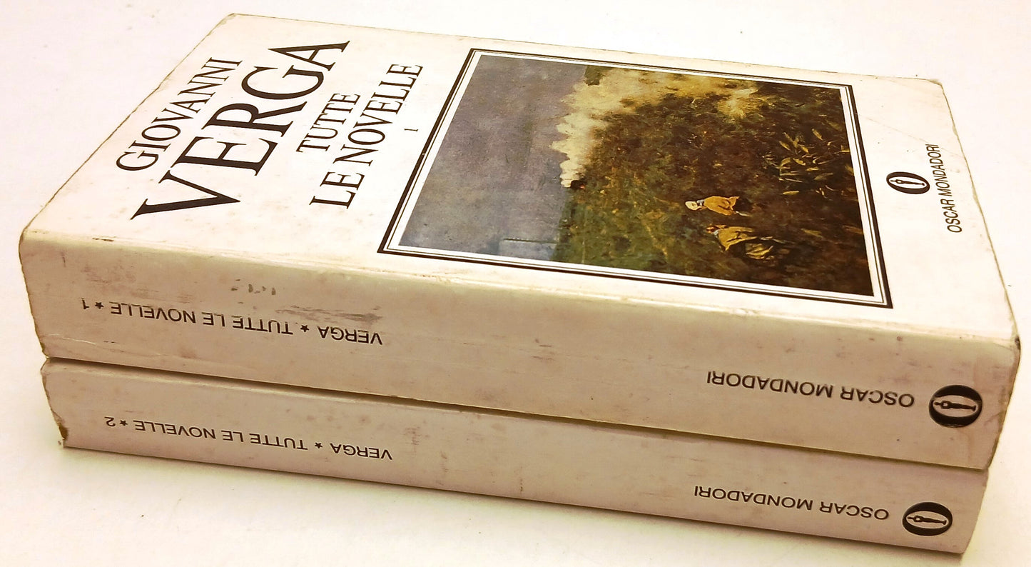 LN- TUTTE LE NOVELLE 2 VOLUMI - GIOVANNI VERGA - MONDADORI - OSCAR --- B - XFS