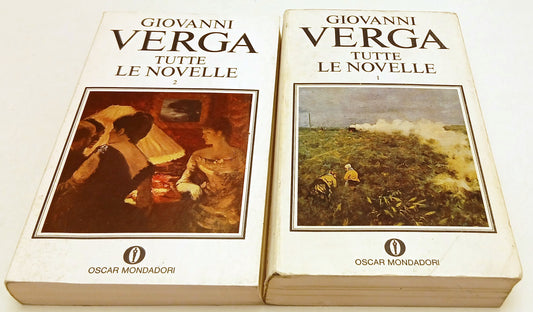 LN- TUTTE LE NOVELLE 2 VOLUMI - GIOVANNI VERGA - MONDADORI - OSCAR --- B - XFS