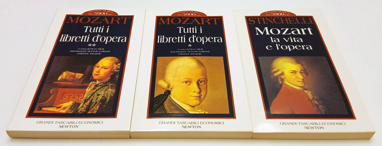 Tutti i libretti d'opera cofanetto 3 volumi- Mozart- Grandi Tascabili Newton- XFS