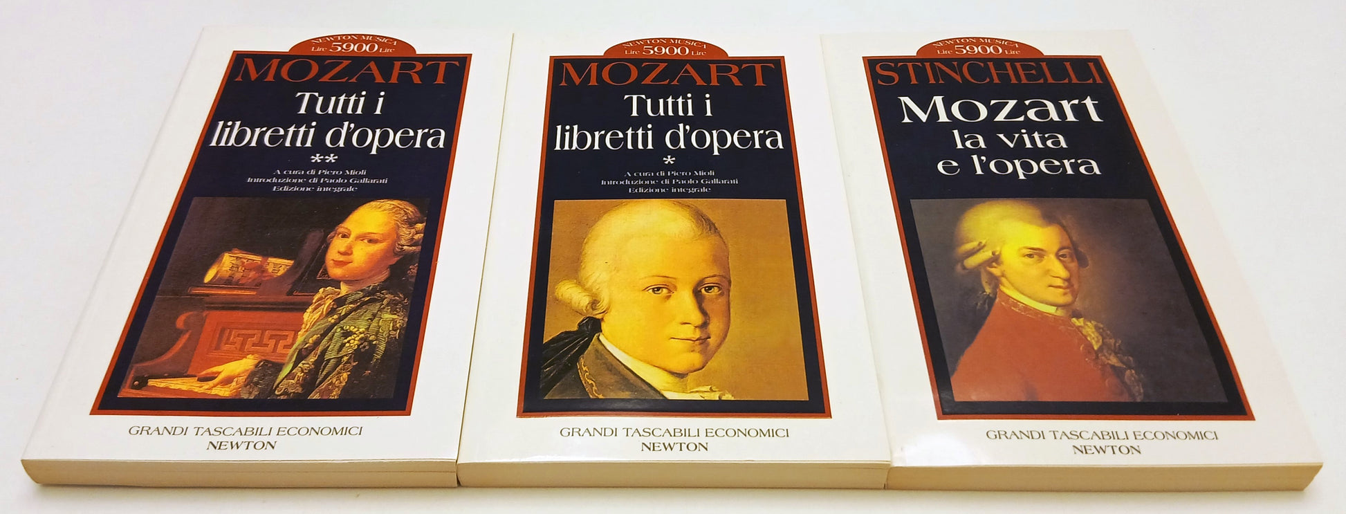 Tutti i libretti d'opera cofanetto 3 volumi- Mozart- Grandi Tascabili Newton- XFS