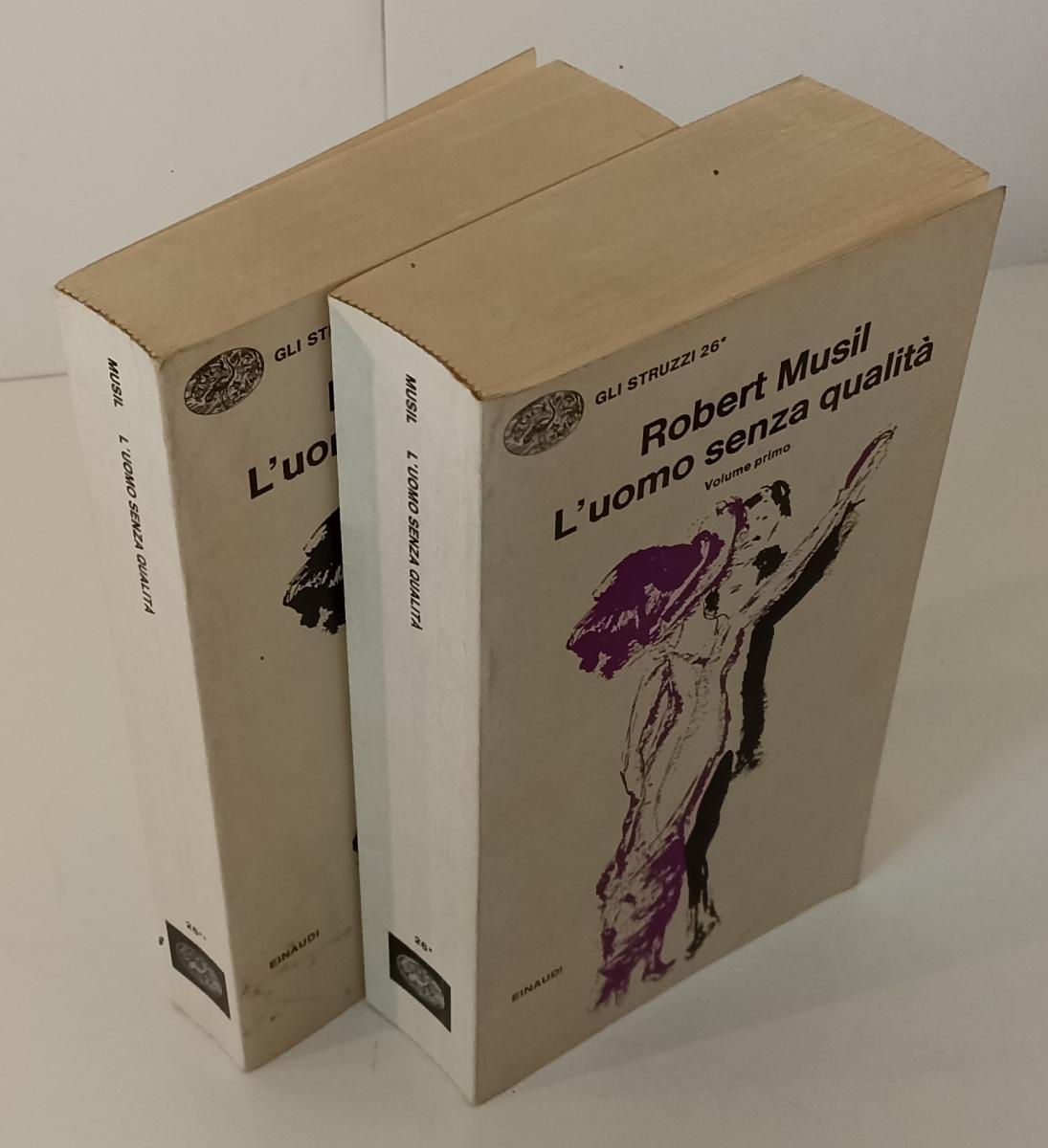 LN- L'UOMO SENZA QUALITA' 2 VOLUMI- ROBERT MUSIL- EINAUDI- GLI STRUZZI--- B- XFS