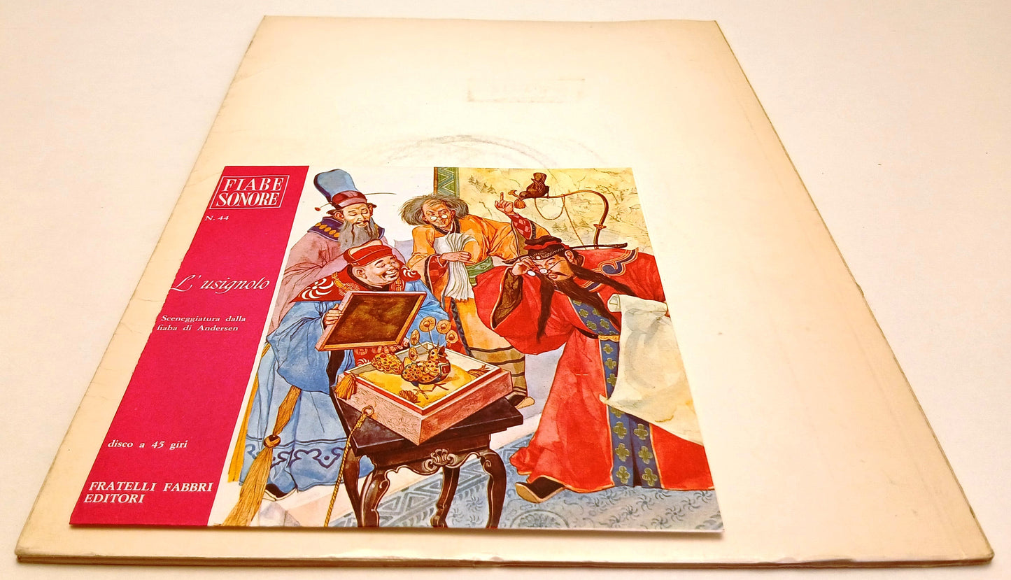 LB- FIABE SONORE N.44 L'USIGNOLO + disco 45 giri - FABBRI - B - RVSa766