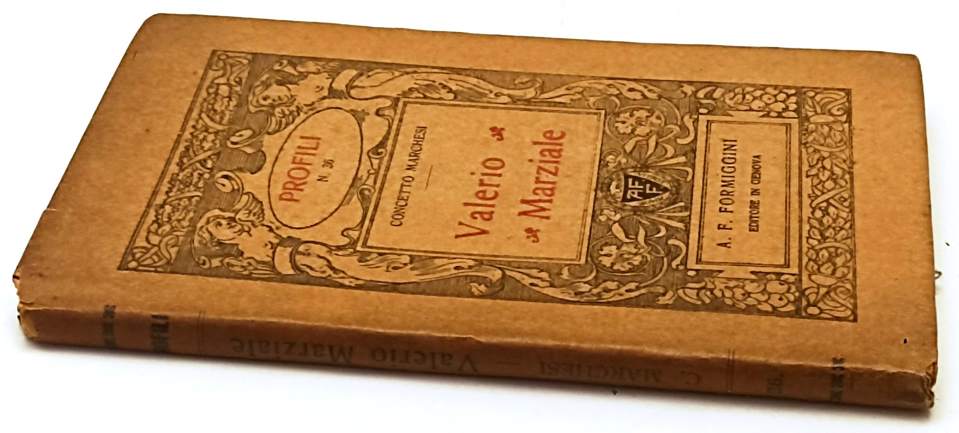 VALERIO MARZIALE- CONCETTO MARCHESI- FORMIGGINI- PROFILI- 1a ED.- 1914-C-XFS