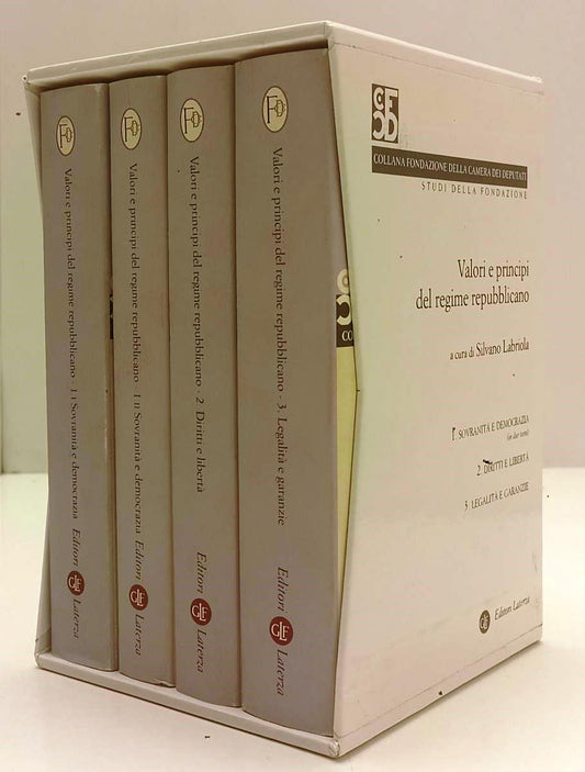 LS- VALORI E PRINCIPI DEL REGIME REPUBBLICANO - LABRIOLA- LATERZA- 2003- BS- XFS