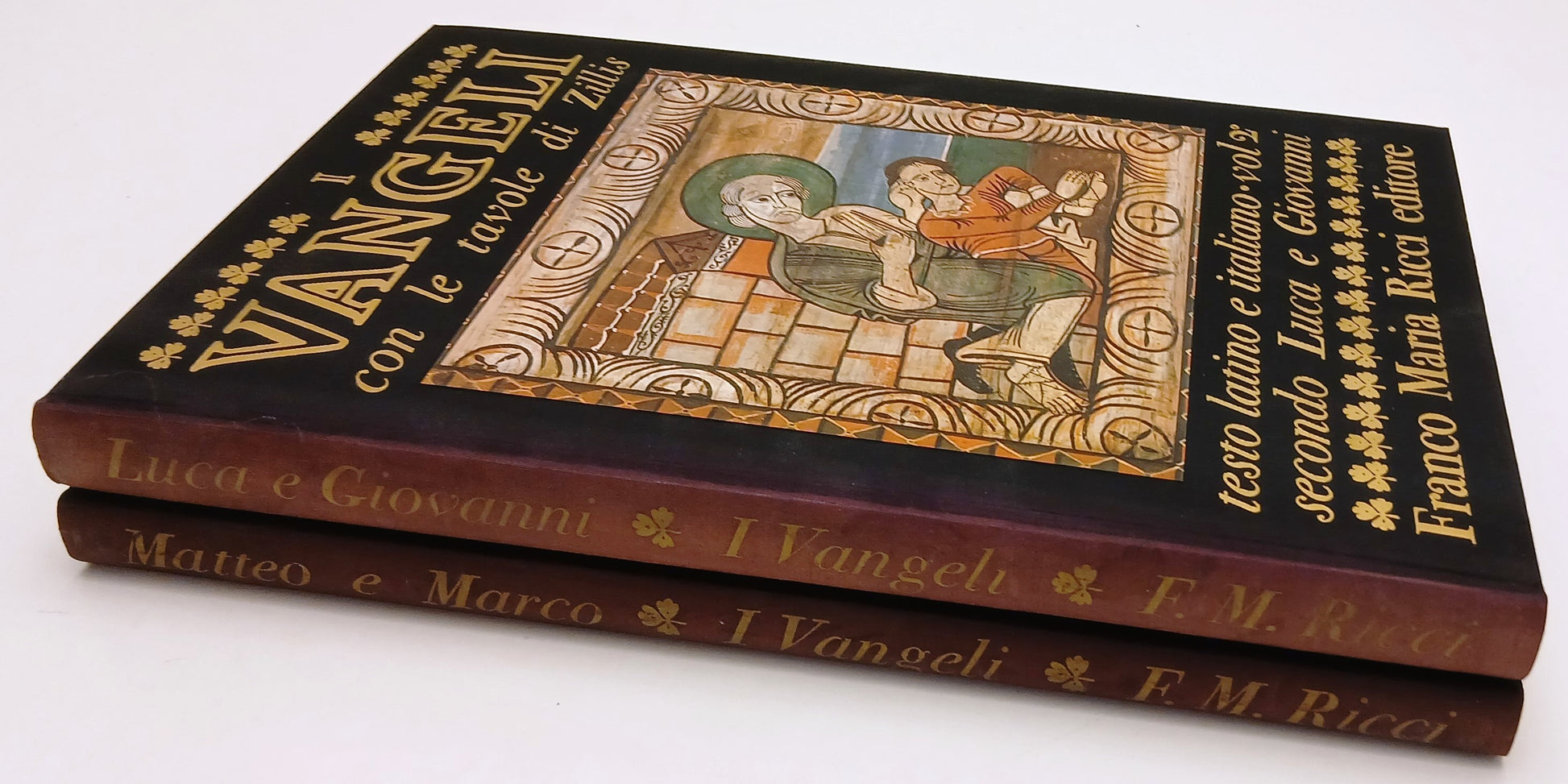LT- I VANGELI TAVOLE DI ZILLIS 2 VOLUMI- FRANCO MARIA RICCI- SEGNI DELL'UOMO- XFS