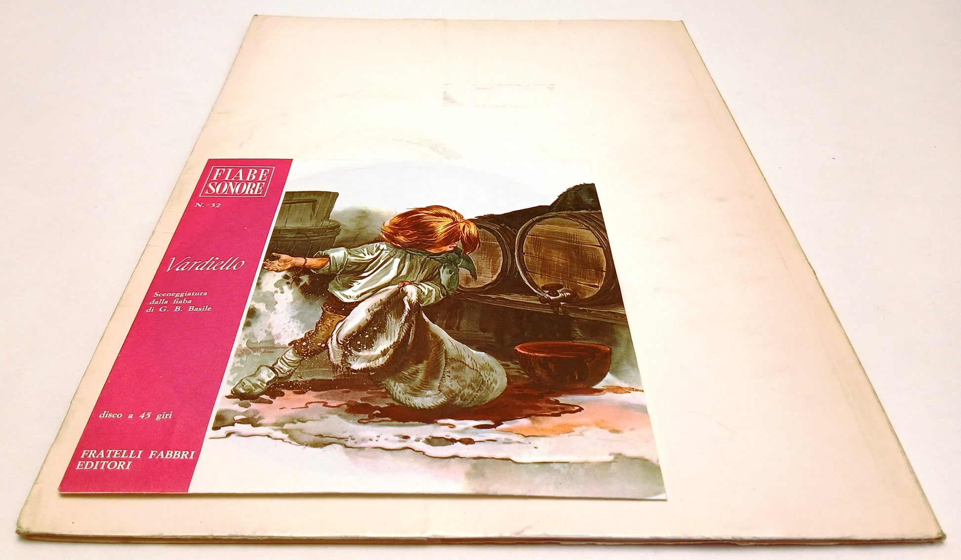 LB- FIABE SONORE N.32 VARDIELLO + disco 45 giri - FABBRI - B - RVSa770
