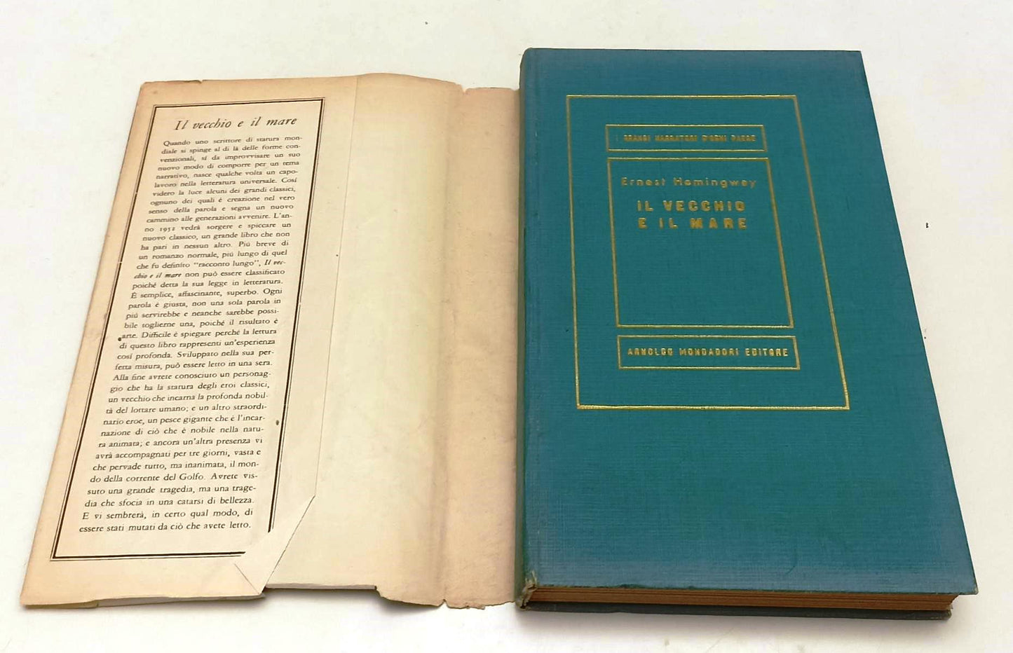 LN- IL VECCHIO E IL MARE- HEMINGWAY- MONDADORI- MEDUSA- 1a ED.- 1952- CS- XFS91