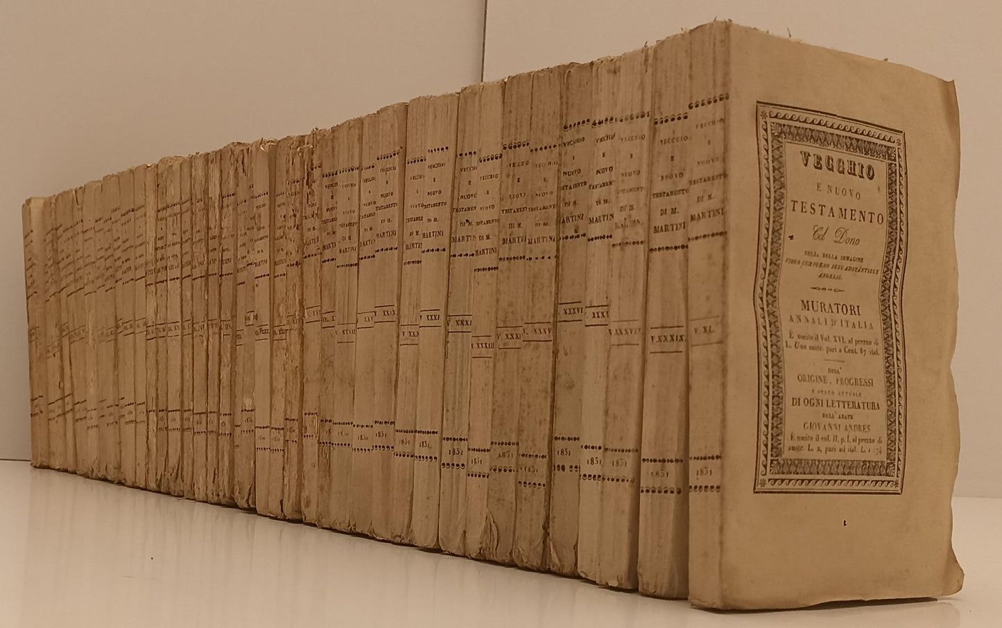 LD- VECCHIO E NUOVO TESTAMENTO I/LXXVIII- MONS. MARTINI- ANTONELLI- 1830- XFS200