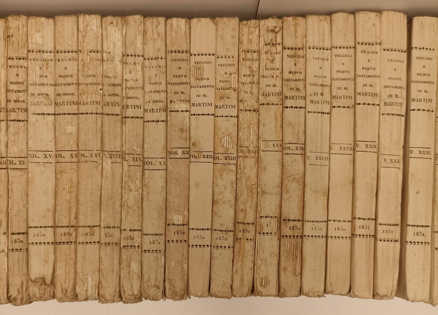 LD- VECCHIO E NUOVO TESTAMENTO I/LXXVIII- MONS. MARTINI- ANTONELLI- 1830- XFS200
