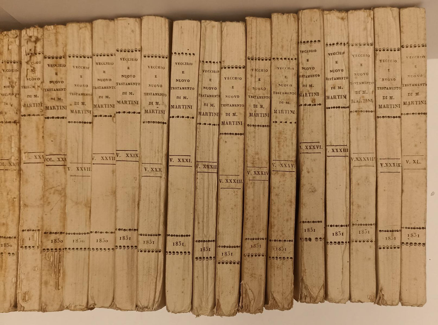 LD- VECCHIO E NUOVO TESTAMENTO I/LXXVIII- MONS. MARTINI- ANTONELLI- 1830- XFS200