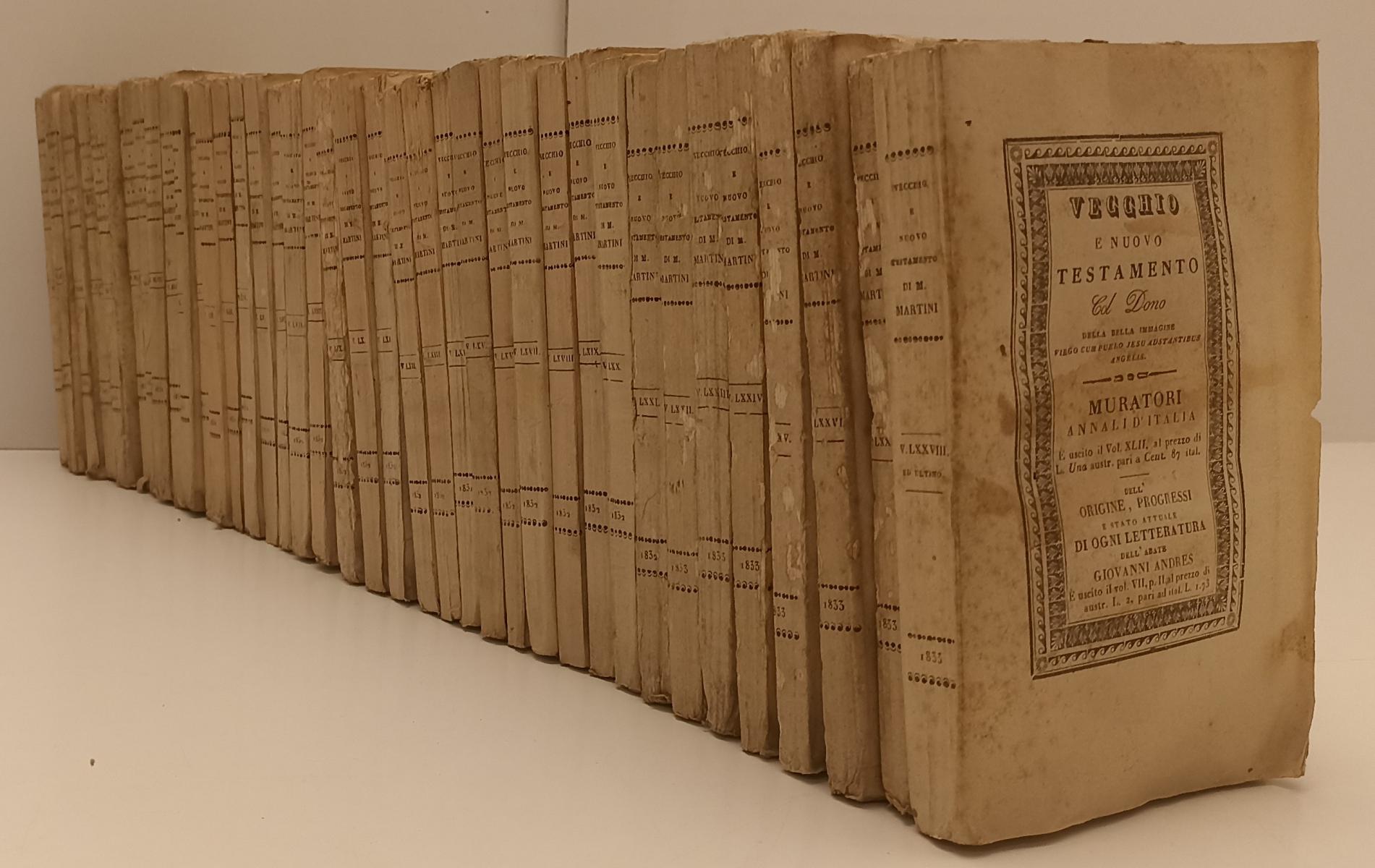 LD- VECCHIO E NUOVO TESTAMENTO I/LXXVIII- MONS. MARTINI- ANTONELLI- 1830- XFS200