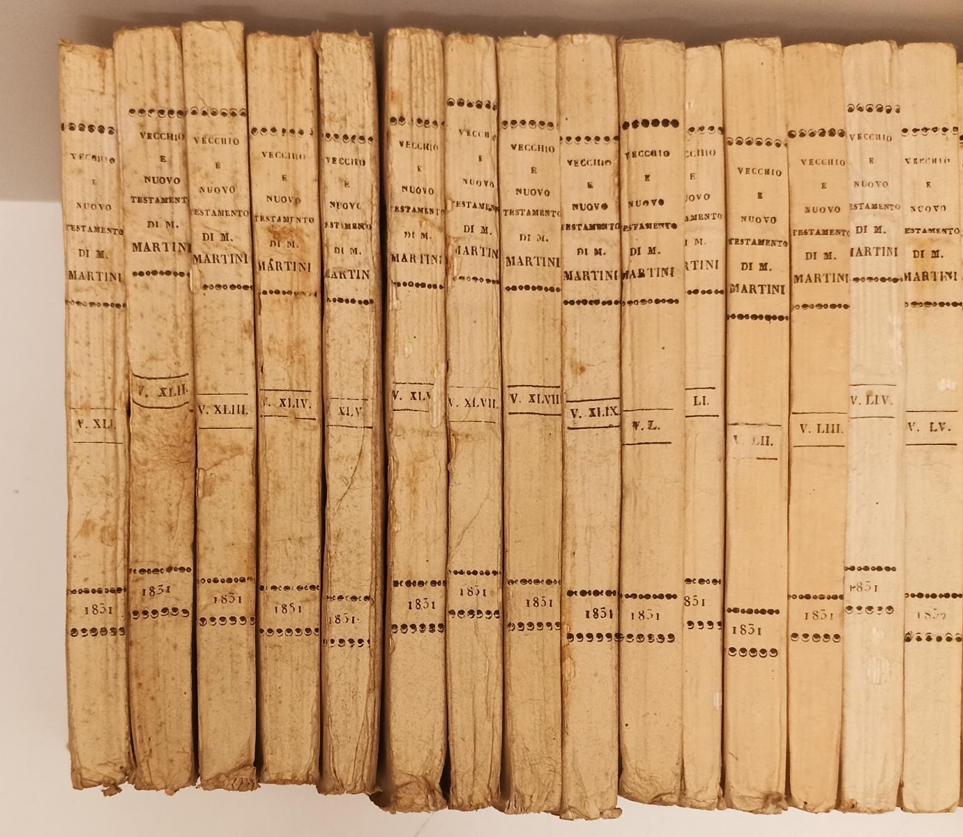 LD- VECCHIO E NUOVO TESTAMENTO I/LXXVIII- MONS. MARTINI- ANTONELLI- 1830- XFS200