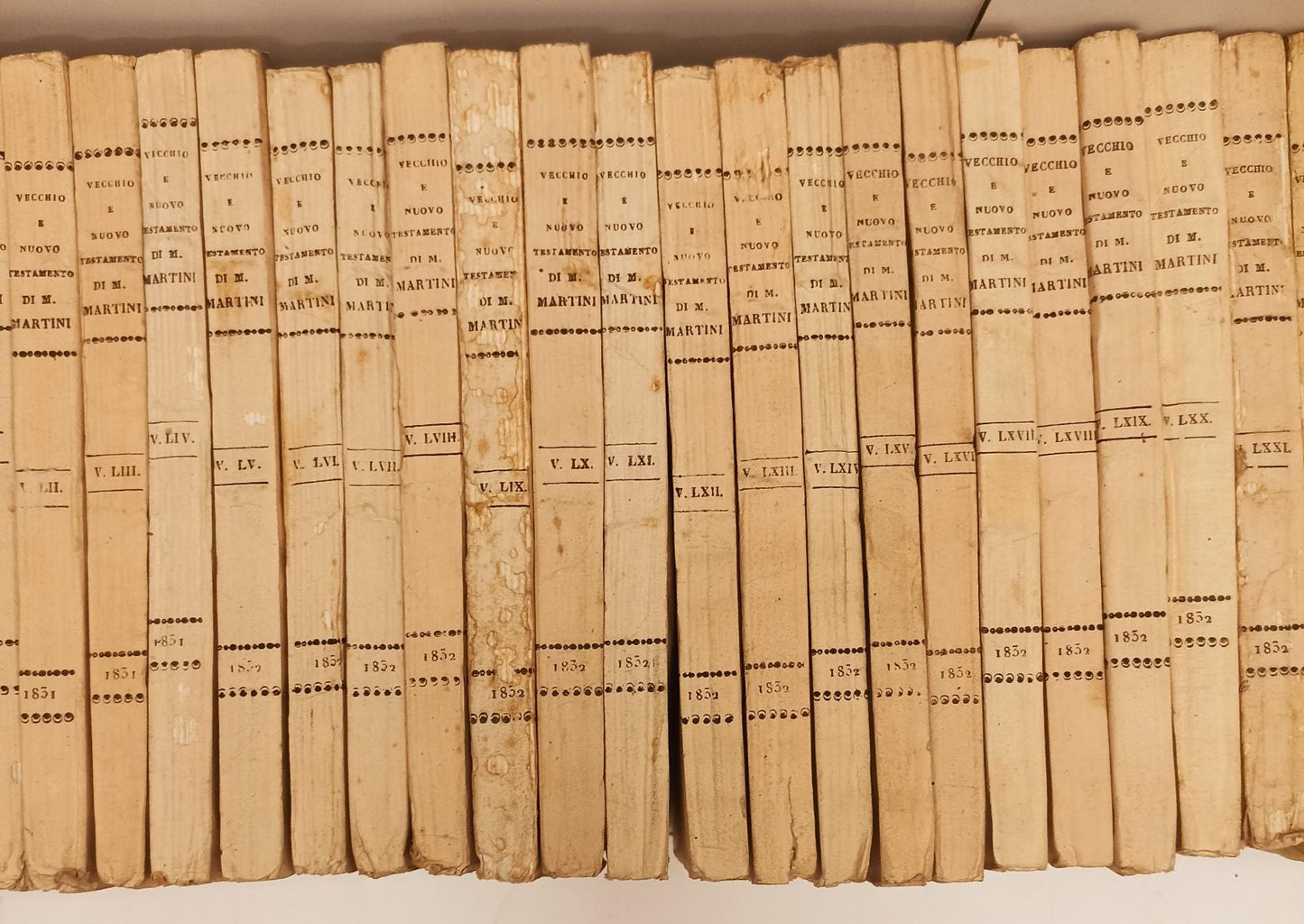 LD- VECCHIO E NUOVO TESTAMENTO I/LXXVIII- MONS. MARTINI- ANTONELLI- 1830- XFS200