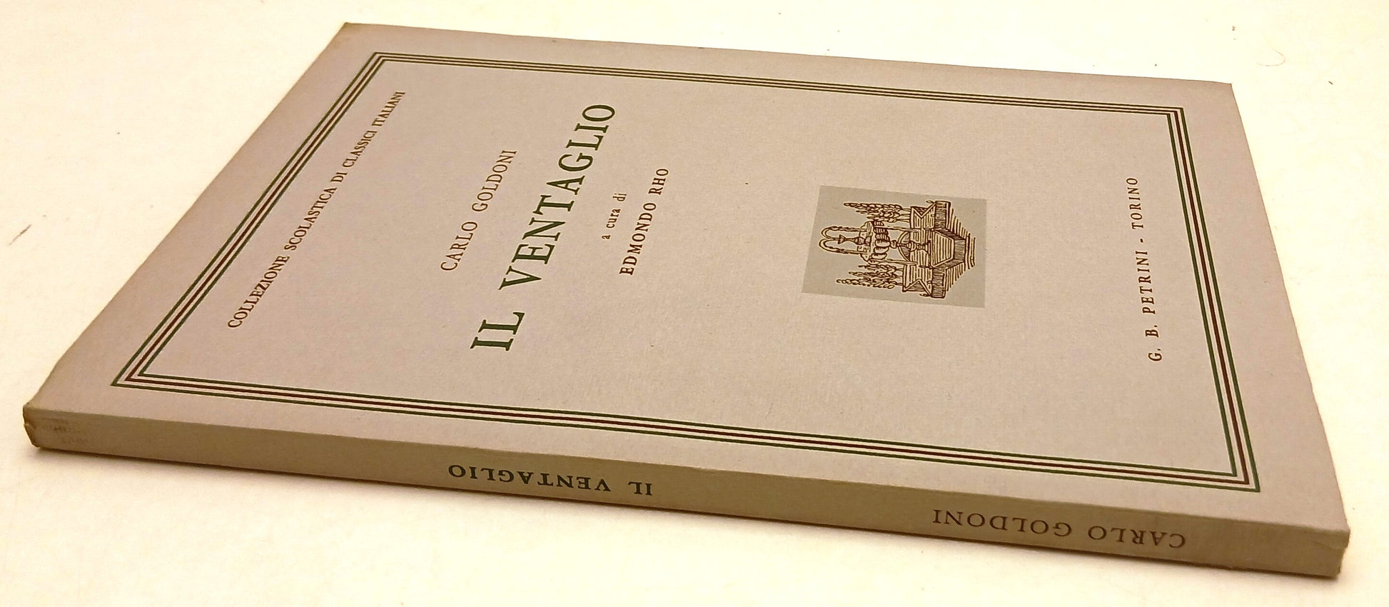 LN- IL VENTAGLIO - CARLO GOLDONI - PETRINI - SCOLASTICA -- 1969- B- ZFS59