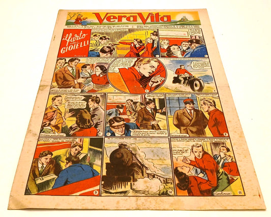 FZ- RIVISTA VERA VITA Anno V N.9  15 marzo 1949 - IL FURTO DEI GIOIELLI- RVSa789