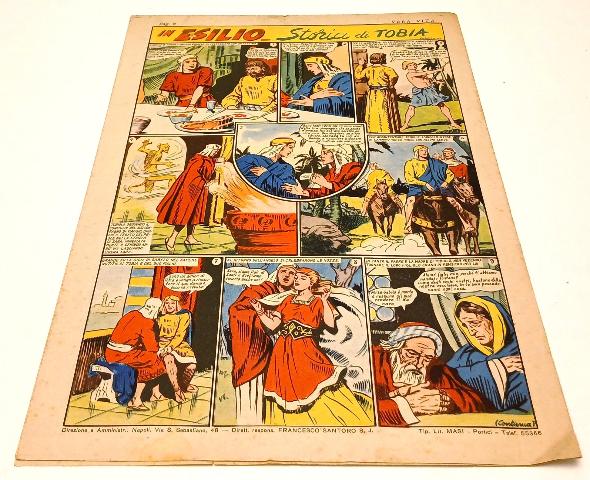 FZ- RIVISTA VERA VITA Anno V N.9  15 marzo 1949 - IL FURTO DEI GIOIELLI- RVSa789