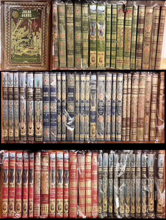 LN- COLLEZIONE HETZEL 67 VOLUMI COMPLETA NUOVI- JULES VERNE- RBA--- 2018- C- YFS