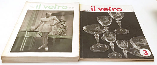 LR- RIVISTA MENSILE IL VETRO NUMERI 1,3,5,6,7/8,9,10,11,12 - 1938-XVI - YFS660