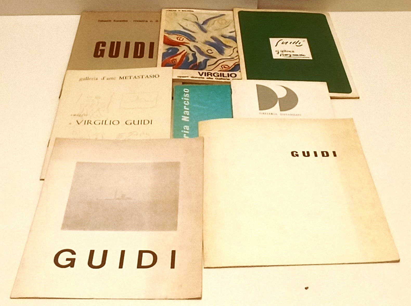 LT- LOTTO 21 CATALOGHI BROCHURE MOSTRE D'ARTE  - VIRGILIO GUIDI - RVSa569