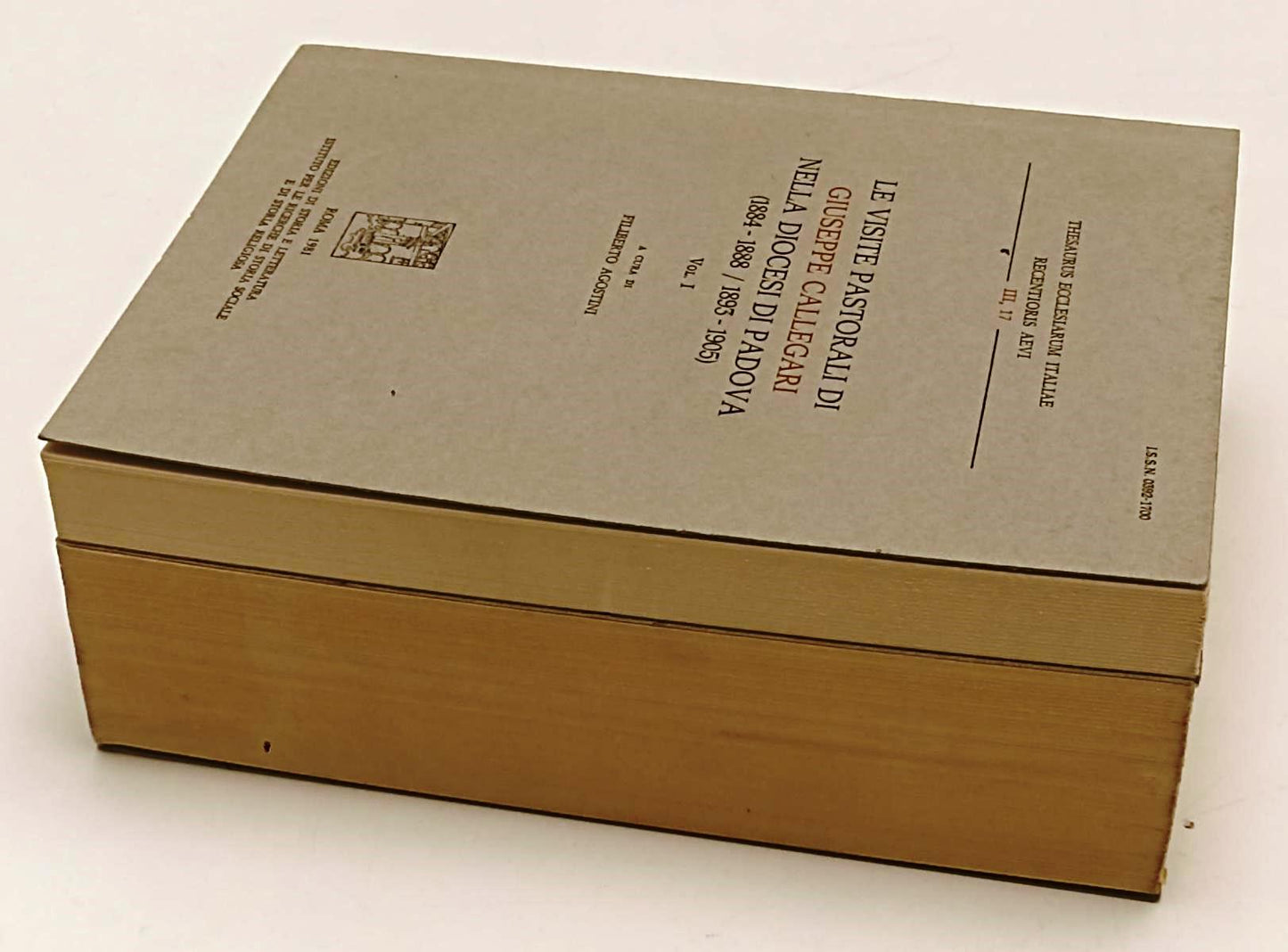 LD- LA VISITA PASTORALE DI GUSEPPE CALLEGARI 2 VOLUMI - AGOSTINI- 1981- B- XFS64