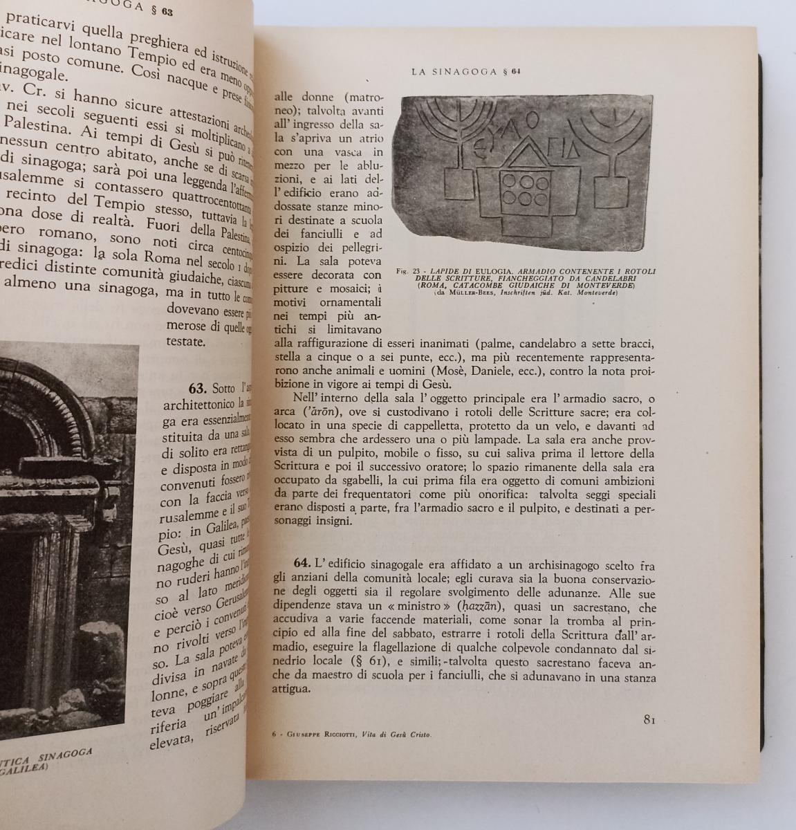 LD- VITA DI GESU' CRISTO- GIUSEPPE RICCIOTTI- SOCIETA' GRAFICA--- 1940- C- YFS50