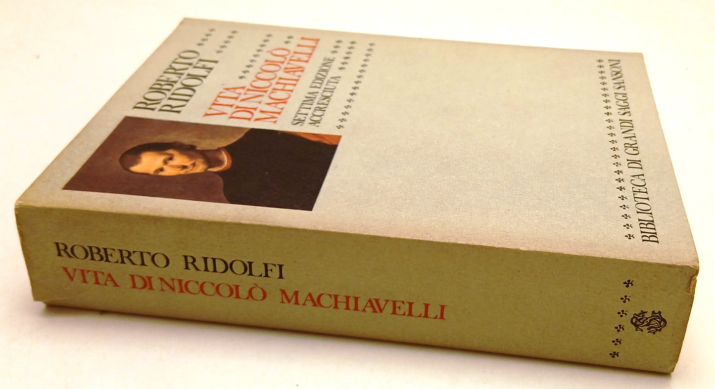 LZ- VITA DI NICCOLO' MACHIAVELLI - ROBERTO RIDOLFI - SANSONI--- 1978- BS- ZFS49