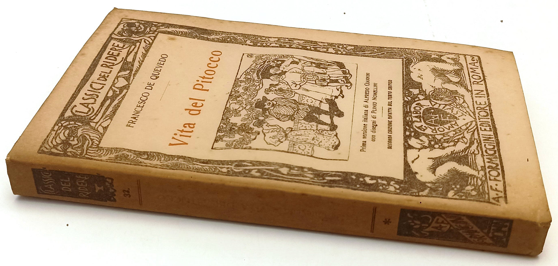 VITA DEL PITOCCO - DE QUEVEDO- FORMIGGINI- CLASSICI DEL RIDERE- 1927- B- XFS