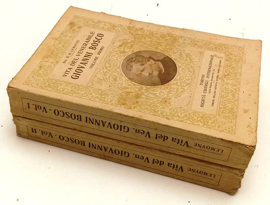 LD- VITA DEL VENERABILE GIOVANNI BOSCO VOLUMI 1/2 - G.B. LEMOYNE- 1927- B- XFS99