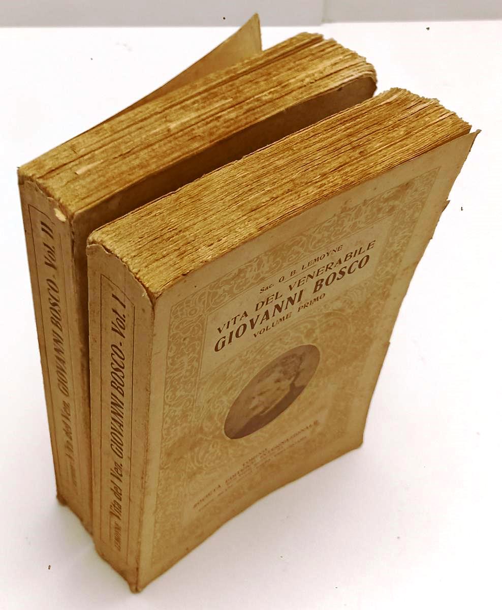 LD- VITA DEL VENERABILE GIOVANNI BOSCO VOLUMI 1/2 - G.B. LEMOYNE- 1927- B- XFS99