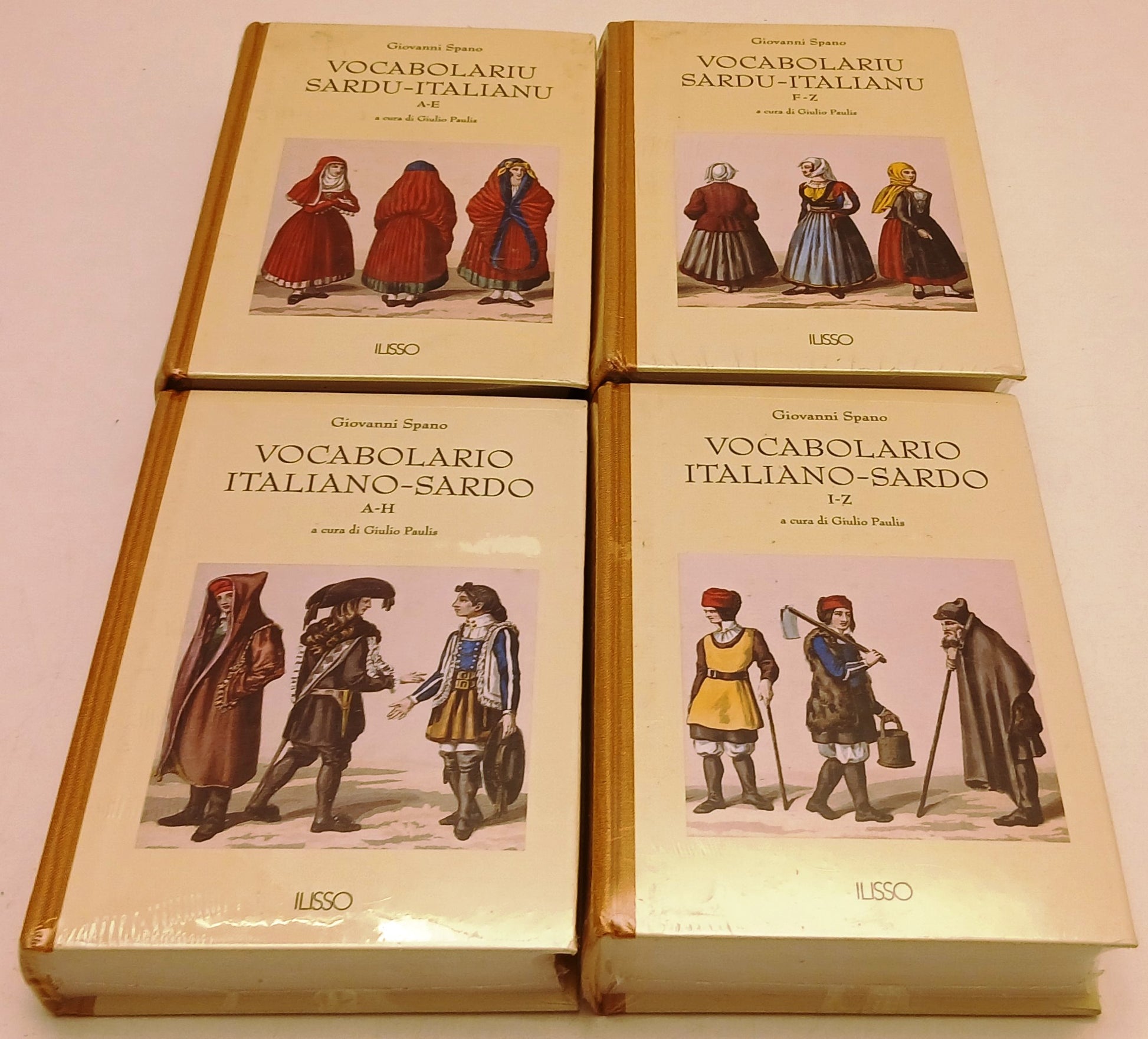 LZ- VOCABULARIU SARDU ITALIANO VOCABOLARIO ITALIANO SARDO 4 VOLUMI- ILISSO-ZFS63