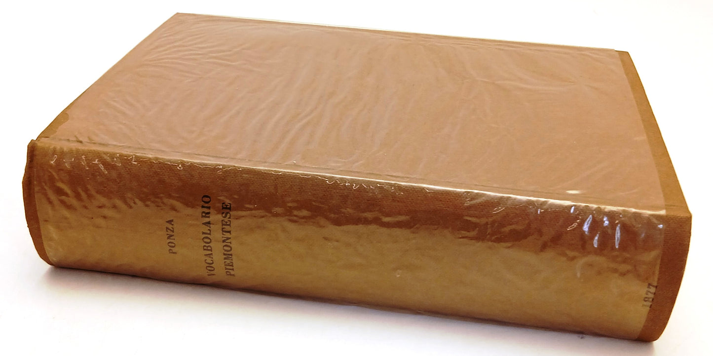 LZ- VOCABOLARIO PIEMONTESE ITALIANO- PONZA- LE LIVRE PRECIEUX--- 1967- CS- ZFS69