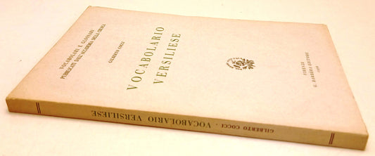 LZ- VOCABOLARIO VERSILIESE - GILBERTO COCCI - BARBERA- GLOSSARI-- 1956- B- ZFS65
