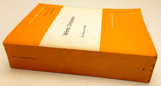 LZ- WINTU DICTIONARY- HARVEY PITKIN- UNIVERSITY OF CALIFORNIA--- 1985- B- ZFS66