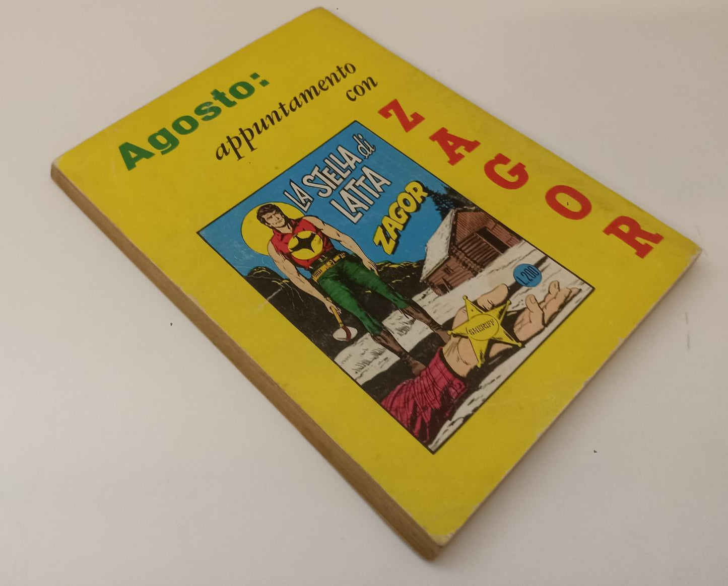 FB- ZAGOR 1a EDIZIONE ZENIT GIGANTE N.124 ORIGINALE- ARALDO BONELLI- 1971- B-F23
