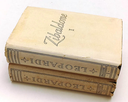 LN- TUTTE LE OPERE DI GIACOMO LEOPARDI ZIBALDONE I/II- MONDADORI CLASSICI- CS- XFS