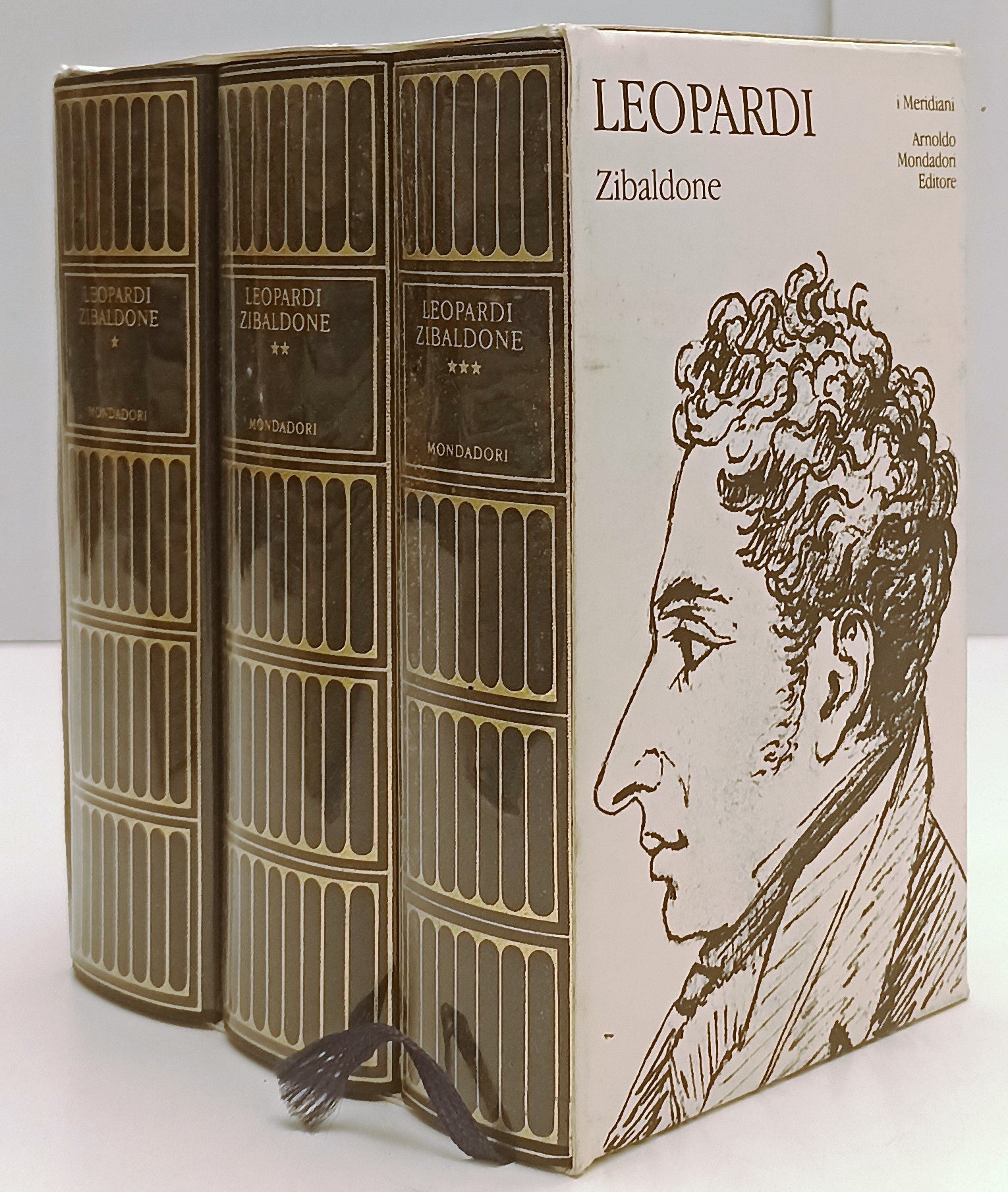 LN- LO ZIBALDONE 3 VOLUMI- GIACOMO LEOPARDI- MONDADORI- MERIDIANI- 1997- CS- XFS