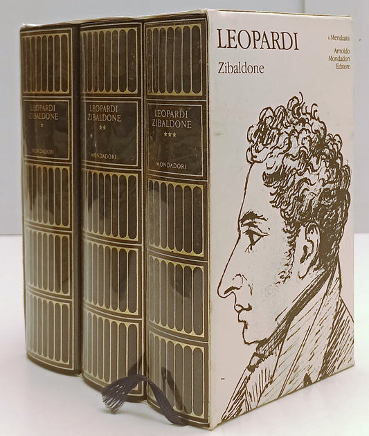 LN- LO ZIBALDONE 3 VOLUMI- GIACOMO LEOPARDI- MONDADORI- MERIDIANI- 1997- CS- XFS