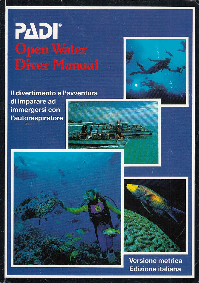 LZ- PADI OPEN WATER DIVER MANUAL-- PADI--- 1988- B- YDS39