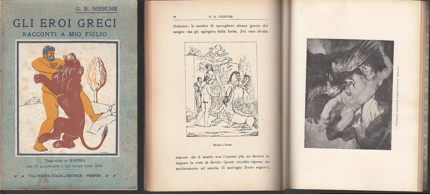 LB- GLI EROI GRECI RACCONTI- NIEBUHR MARISSA - NUOVA ITALIA --- 1933- B- ZDS633