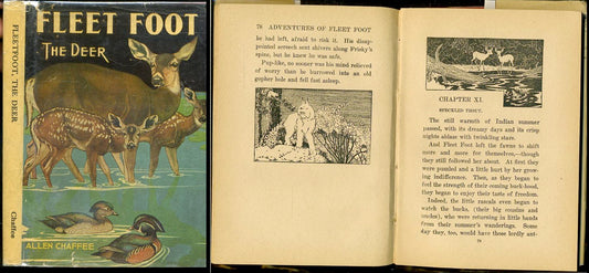 LB- FLEET FOOT THE DEER AND HER FAWNS - ALLEN CHAFFEE ---- 1934 - CS - YDS138