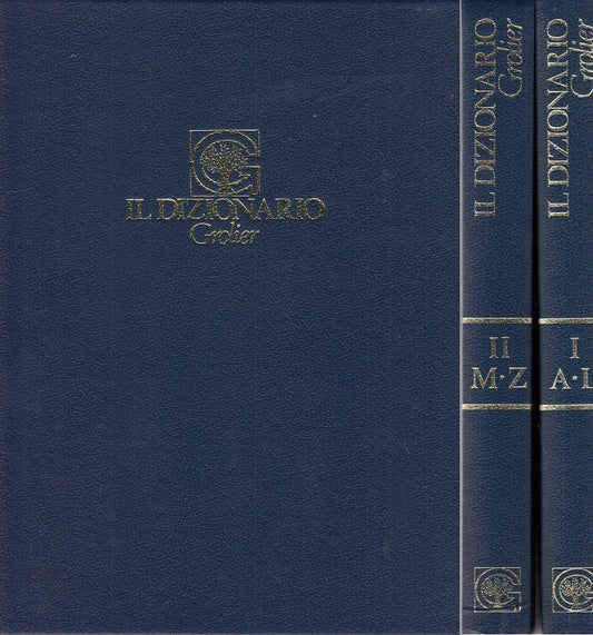 LZ- IL DIZIONARIO GROLIER 2 VOL-- GROLIER--- 1982 - C - YDS134