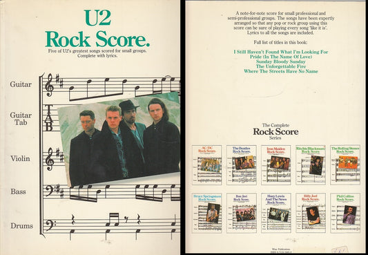 LT- SPARTITO PU2 ROCK STORE -- WISE PUBLICATIONS --- 1988 - B- YDS454