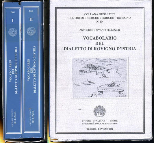 LZ- VOCABOLARIO DIALETTO ROVIGO D'ISTRIA 1/2- PELLIZZER- FIUME--- 1992- B-YDS220