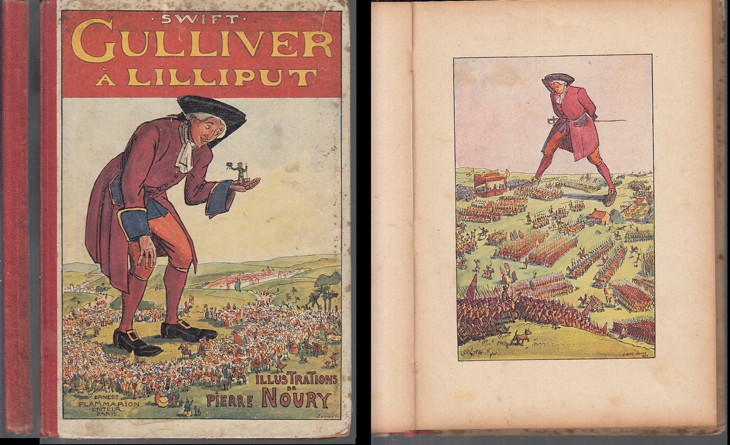 LB- GULLIVER A LILLIPUT - SWIFT PIERRE NOURY - FLAMMARION --- 1927 - C - XDS5