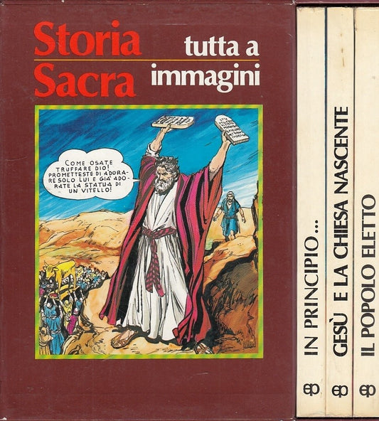 LZ- STORIA SACRA A FUMETTI 3 VOLUMI-- PAOLINE--- 1983- B- ZDS666