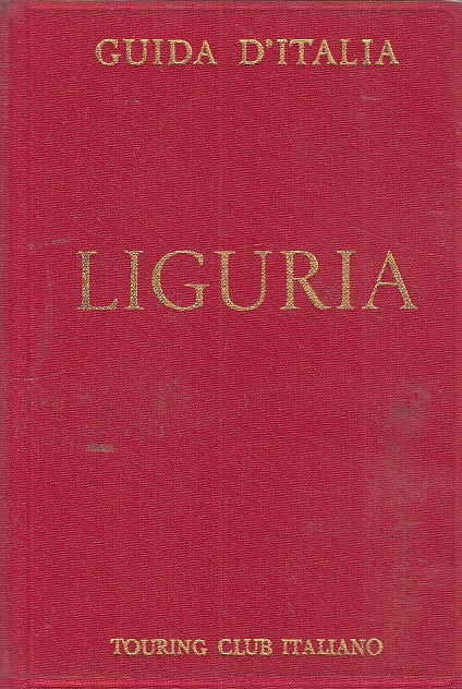 LV- LIGURIA-- TOURING- GUIDA D'ITALIA-- 1967- CS- YDS412