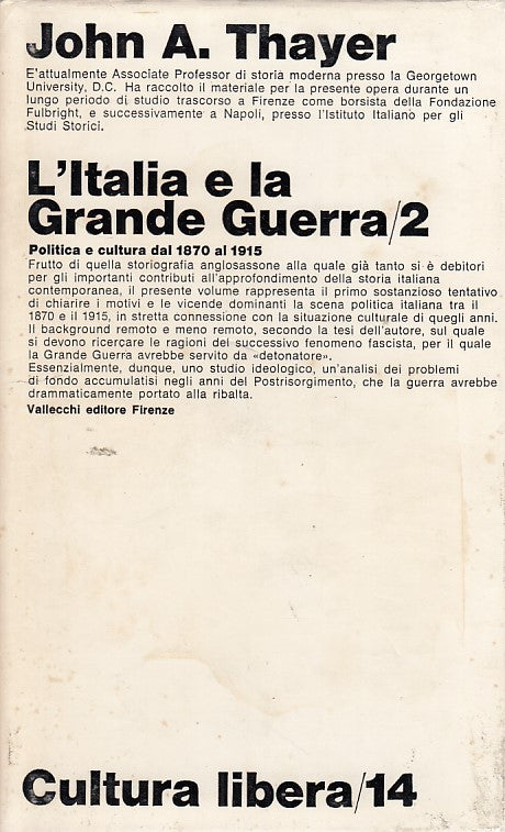 LS- L'ITALIA E LA GRANDE GUERRA VOL.2- THAYER- VALLECCHI--- 1969- CS- YDS335