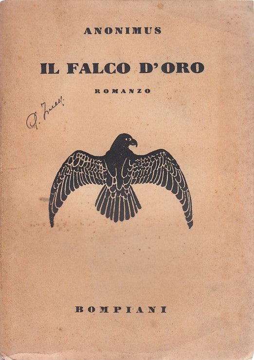 LN- IL FALCO D'ORO- ANONIMUS- BOMPIANI--- 1933- B- YDS12