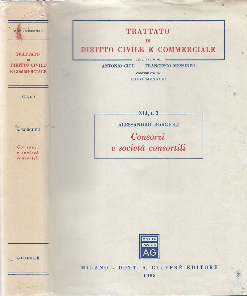 LZ- TRATTATO DIRITTO CIVILE COMMERICALE VOL XLI-- GIUFFRE'--- 1985- CS- YDS373